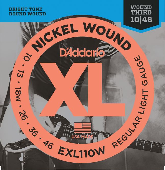 Hovedbilde D'addario EXL110W El-gitar Nickel Wound 010-046