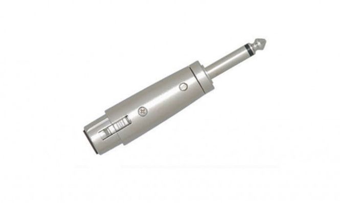 Hovedbilde AMP D01 - Adapter XLR (hun) til jack (han) mono
