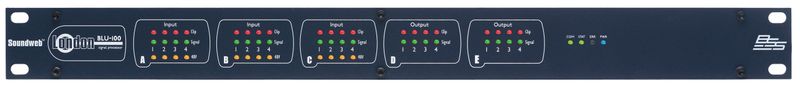 BSS BLU-100 Soundweb DSP, 12 inn / 8 ut, 48 kanaler BLU Link