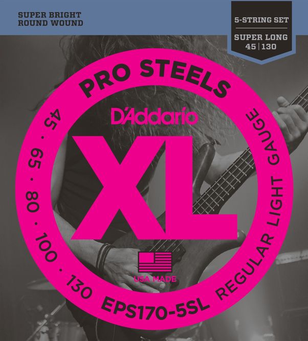 Hovedbilde D'addario EPS170-5SL El-bass Prosteels 045-130 (5-str.Super Long)