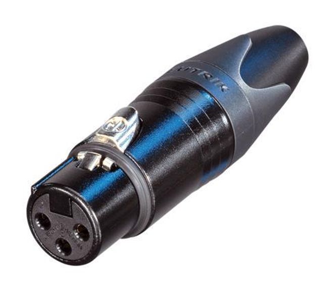 Hovedbilde Neutrik NC3FXX-BAG XLR plugg 3P Hun Sort