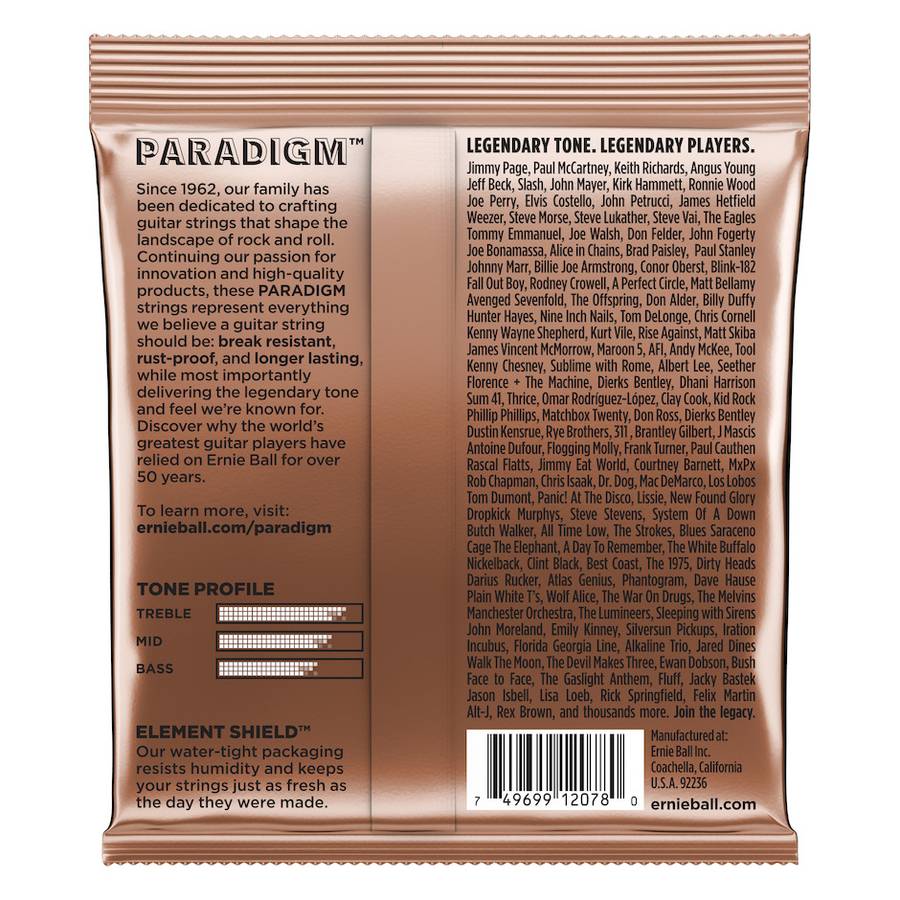 Ernie Ball EB-2078  Paradigm 11-52 Phosphor Bronze Light