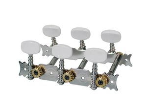 Hovedbilde Boston 028 Gitarmekanikk 3+3 for Klassisk gitar, Metallr&oslash;r, 70mm