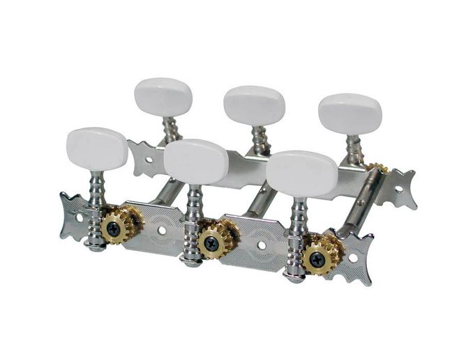 Hovedbilde Boston 028 Gitarmekanikk 3+3 for Klassisk gitar, Metallrør, 70mm