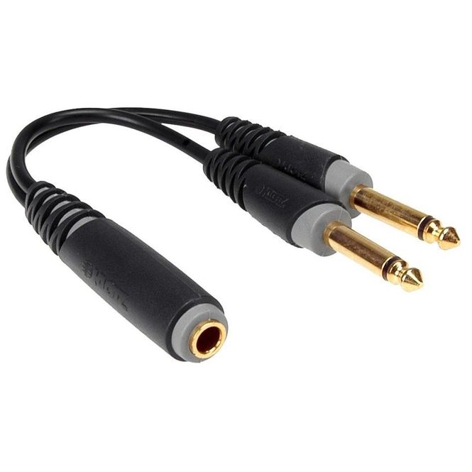 Hovedbilde Klotz AYU-5, Y cable, Jack mono hun til 2xJack mono han
