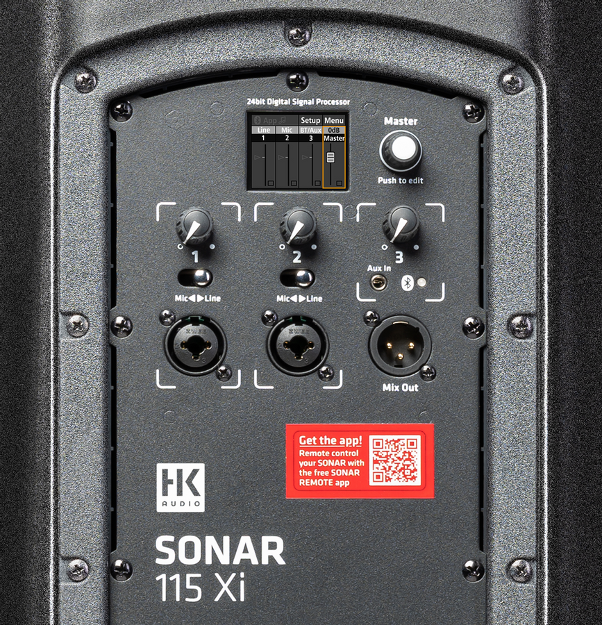 HK Audio Sonar-115XI Aktiv Hyttaler m/ Bluetooth, 1200W