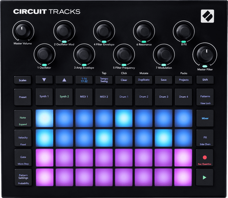 Novation Circuit Tracks, Standalone / host connected groove box with SD card