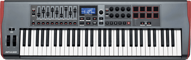 Hovedbilde Novation Impulse-61 USB / MIDI kontroller, 61 tangenter