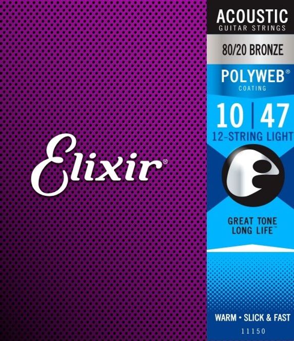 Hovedbilde Elixir 11150 Acoustic 80/20 Bronze 12-String POLYWEB 010-047