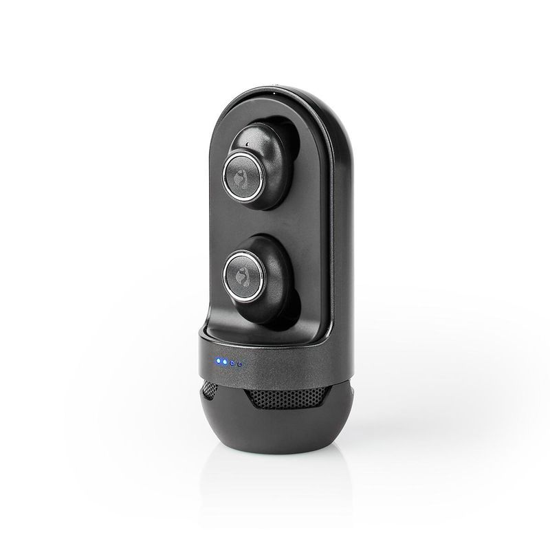 Nedis Bluetooth øreplugger m/ladeboks, mikrofon og høyttaler