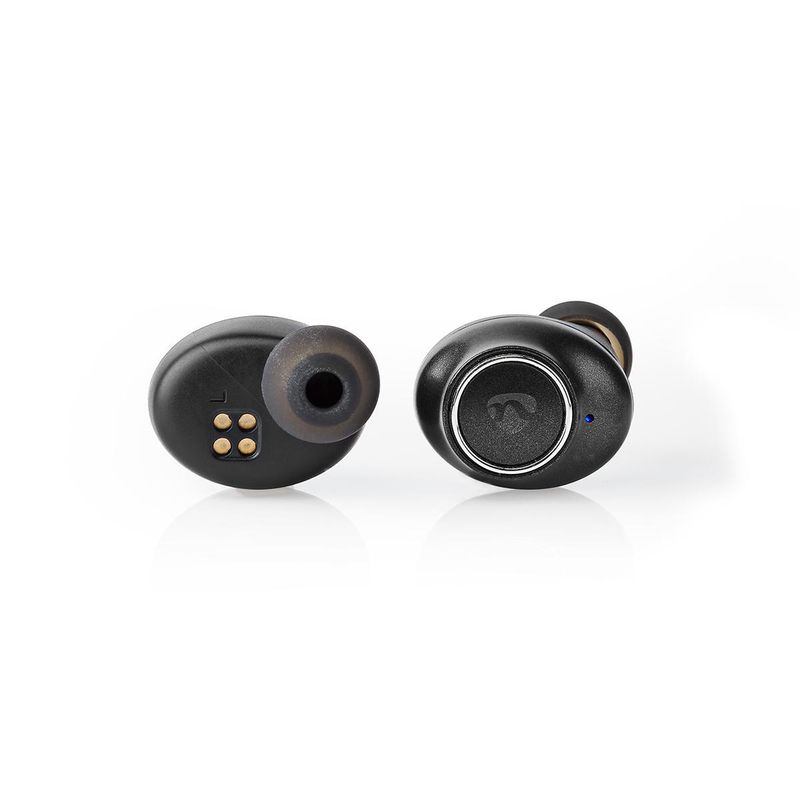 Nedis Bluetooth øreplugger m/ladeboks, mikrofon og høyttaler