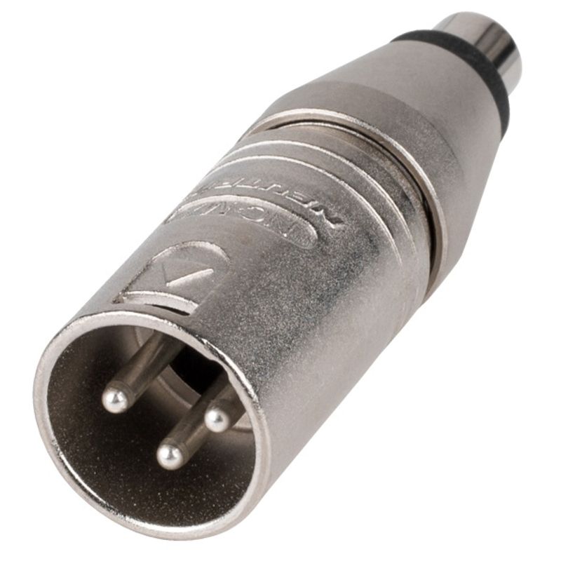 Neutrik NA2MPMF overgang XLRM-phonoF