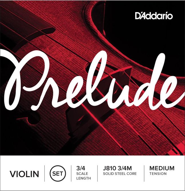 Hovedbilde D'Addario J810 3/4M Prelude Violin Set, Fiolinstrenger