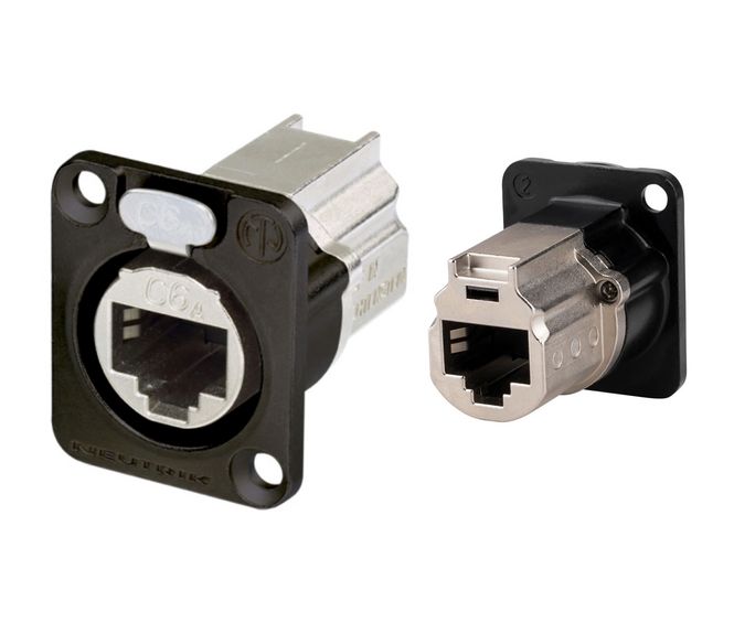 Hovedbilde Neutrik EtherCON RJ45 Cat6A chassis Feedthrough Sort
