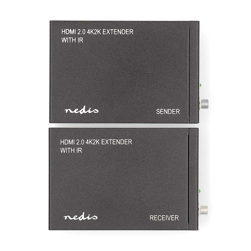 Nedis HDMI Extender over CAT6, Opp til 60.0m, 4K@60Hz, 18 Gbps