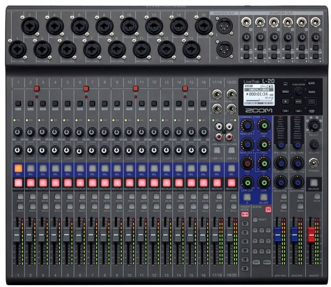 Hovedbilde Zoom Livetrak L-20 Digital Mikser, Opptaker
