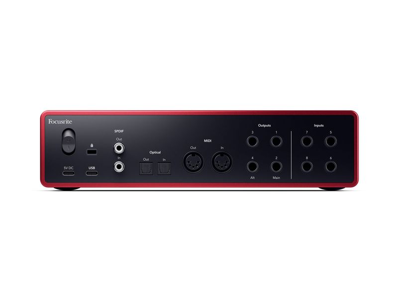Focusrite Scarlett 18i16 Gen. 4, 18 inn/16 ut, 4 Mic. preamper, USB Lydkort
