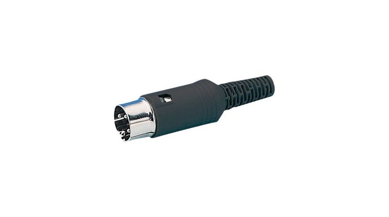 Sonion 46000-7 - Kabelkontakt DIN, Svart, 7 Poler 7 'C'