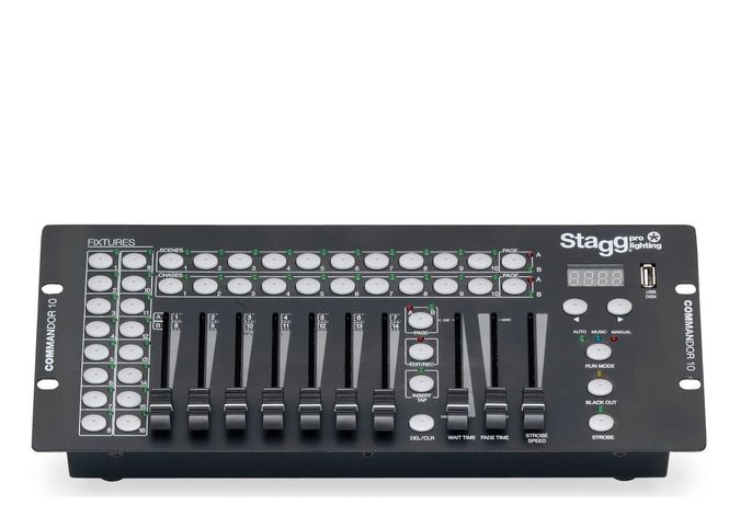 Hovedbilde Stagg Commandor 10-2 DMX kontroller