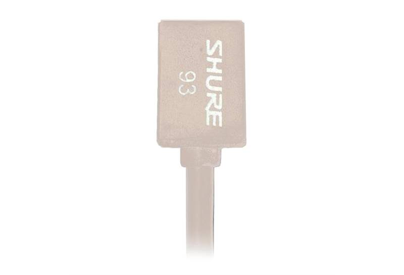 Shure WL93, lavalier for wireless, omni, tan 4