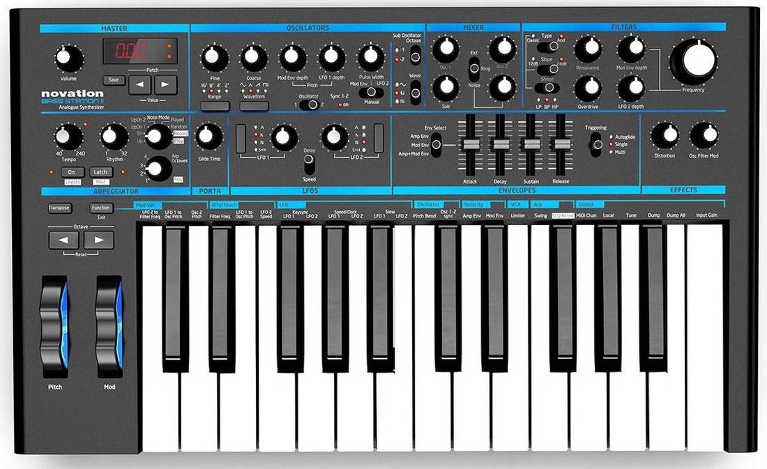 Novation Bass Station II, Mono Analog Synth