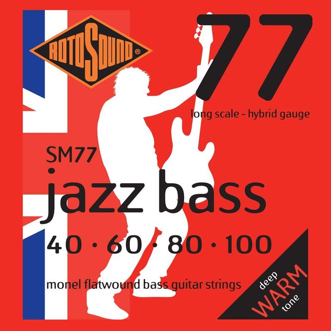 Hovedbilde Rotosound SM77 Monel Flatwound Hybrid 40-100