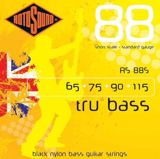 Hovedbilde Rotosound RS88S Black Nylon Flatwound Short 65-115