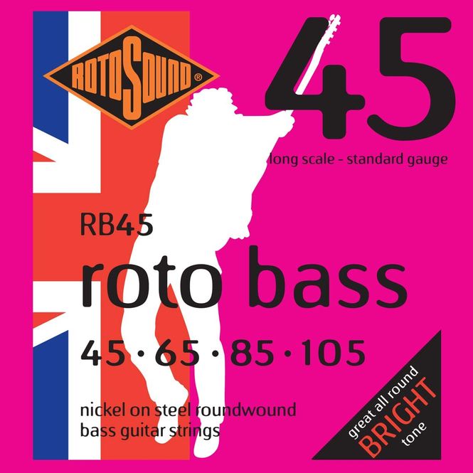 Hovedbilde Rotosound RB45 Nickel Unsilked 45-105