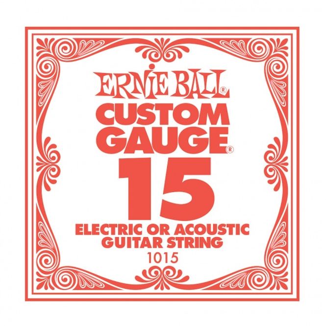 Hovedbilde Ernie Ball EB-1015 Plain steel string, løs streng .015