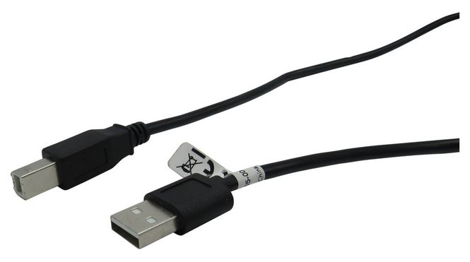 Hovedbilde RND Connect 765-00069 - USB A Plug til USB B Plug kabel 3m Svart