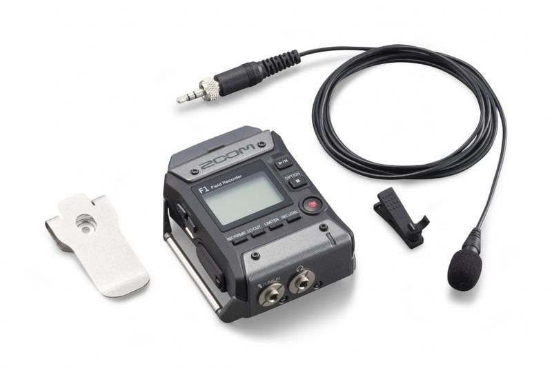 Zoom F1-LP Håndholdt opptaker m/ Lavalier mikrofon
