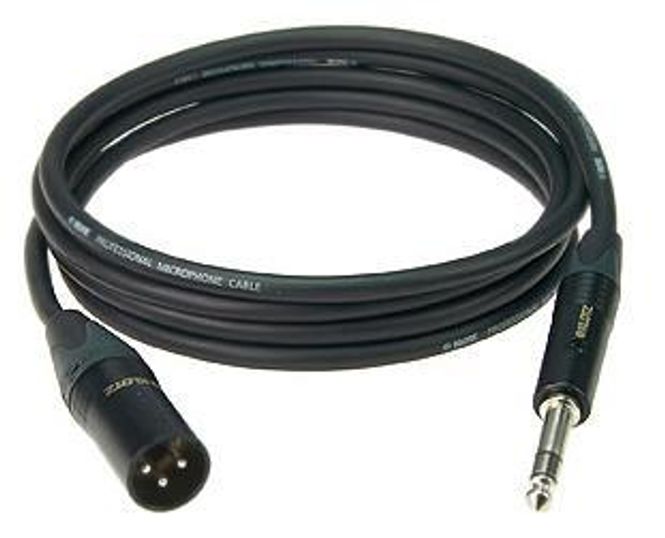 Hovedbilde Klotz M1MS1B1000 kabel XLRM/bal.jack 10 m