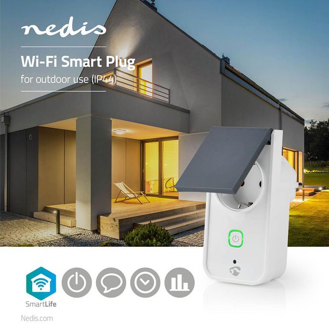 Hovedbilde SmartLife Wi-Fi Smart Plug - utendørs IP44 m/energimåler