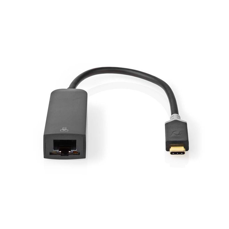 Nedis USB-adapter, USB-C-port til en RJ45-port, 1000 Mbps, 0.20 m