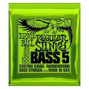 Hovedbilde Ernie Ball EB-2836 Regular Slinky Bass 5, Roundwound 45-130