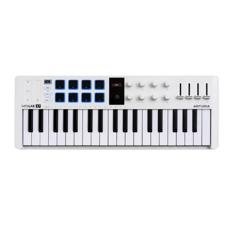 ARTURIA Minilab 37 USB / MIDI Controller Keyboard, Hvit