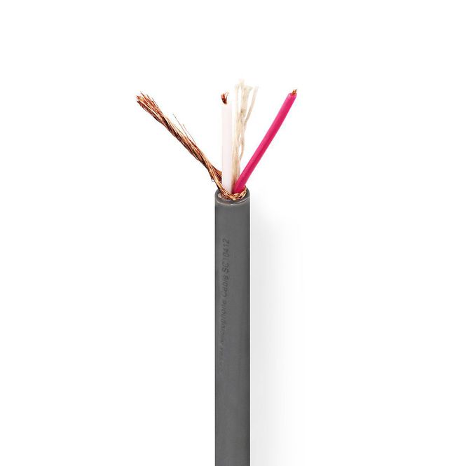 Hovedbilde Nedis balansert kabel / Mikrofonkabel - ekstrem fleksibel - COTR15010GY100