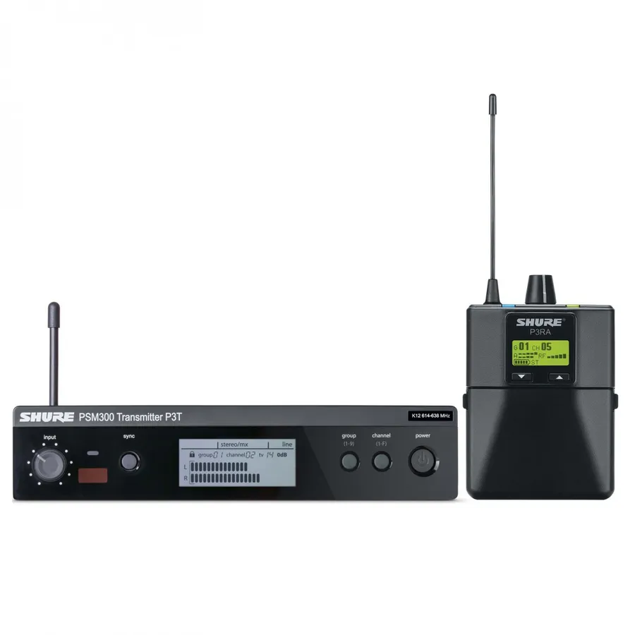 Shure PSM 300, Personlig Monitor System, Stereo, Frekvens H20 (518-542)