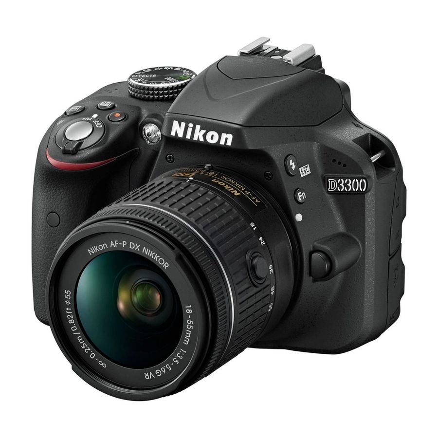 Nikon D3300 digitalt speilreflekskamera (DSLR), 24,2 megapiksler - BRUKT