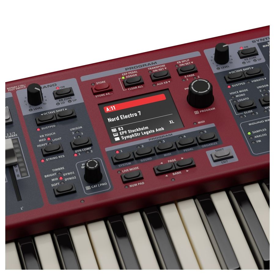 Nord Electro 7 61 semiveide waterfall-tangenter