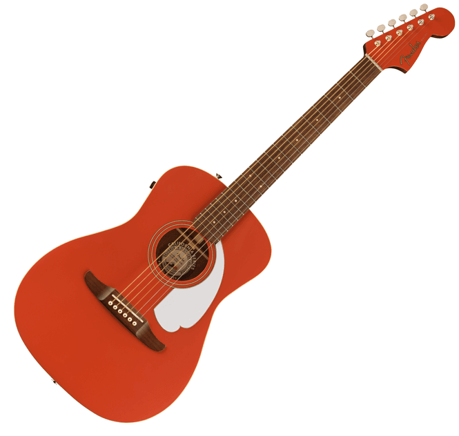 Hovedbilde Fender Malibu Player, Walnut Fingerboard, White Pickguard, Fiesta Red