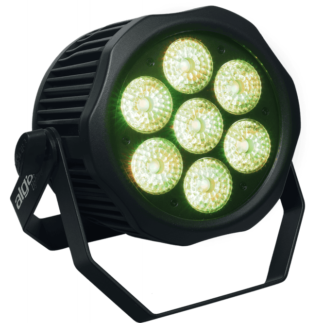Hovedbilde Algam IP-PAR-712-HEX - 7x12W RGBWA+UV, IP65, 40° spredning, utendørsbruk