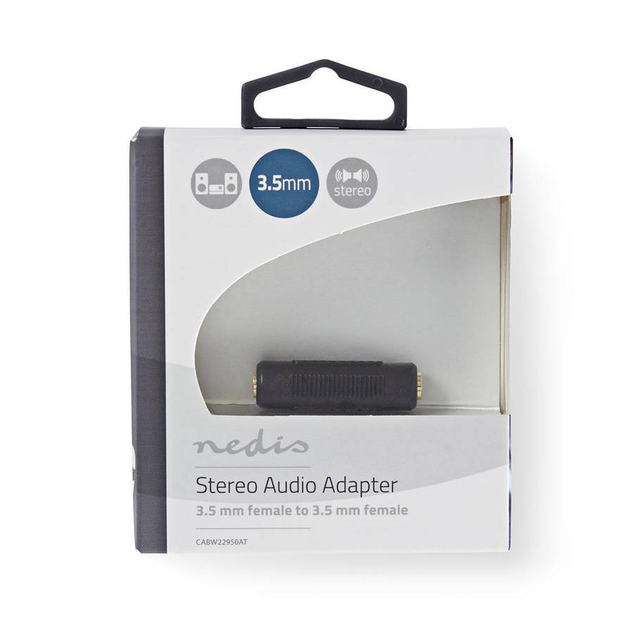 Nedis Stereo Audio Adapter CABW22950AT - skjøter samme mini-stereo jack-kabler