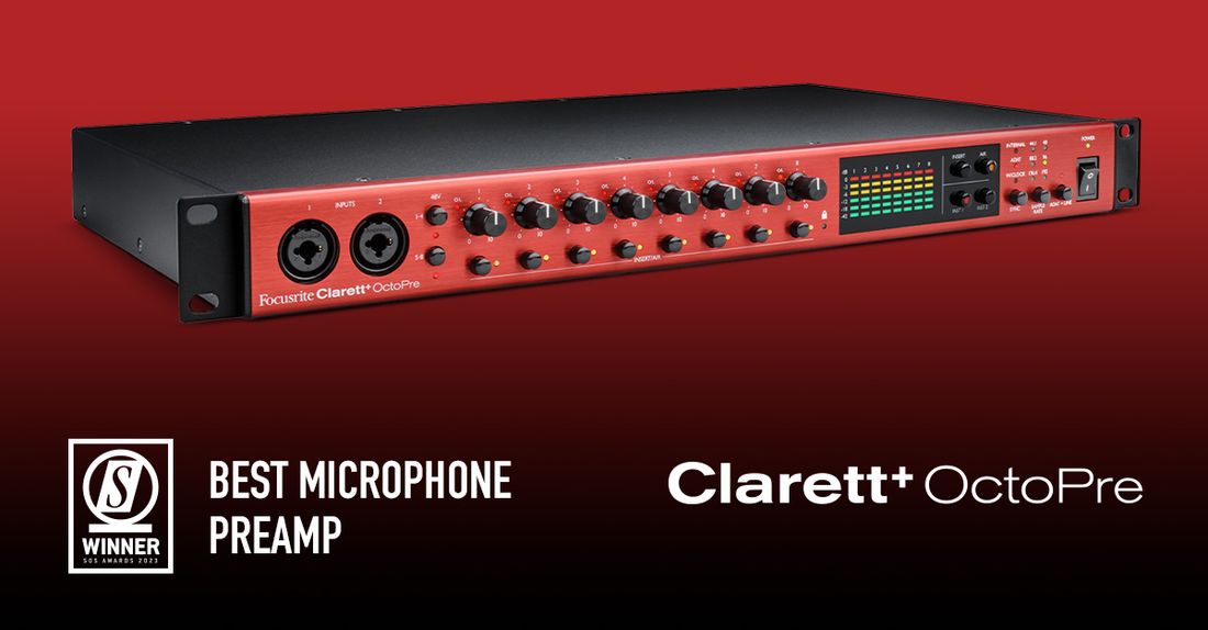 Focusrite Clarett+ OctoPre | 8 x mic, 8 AD/DA, ADAT I/O