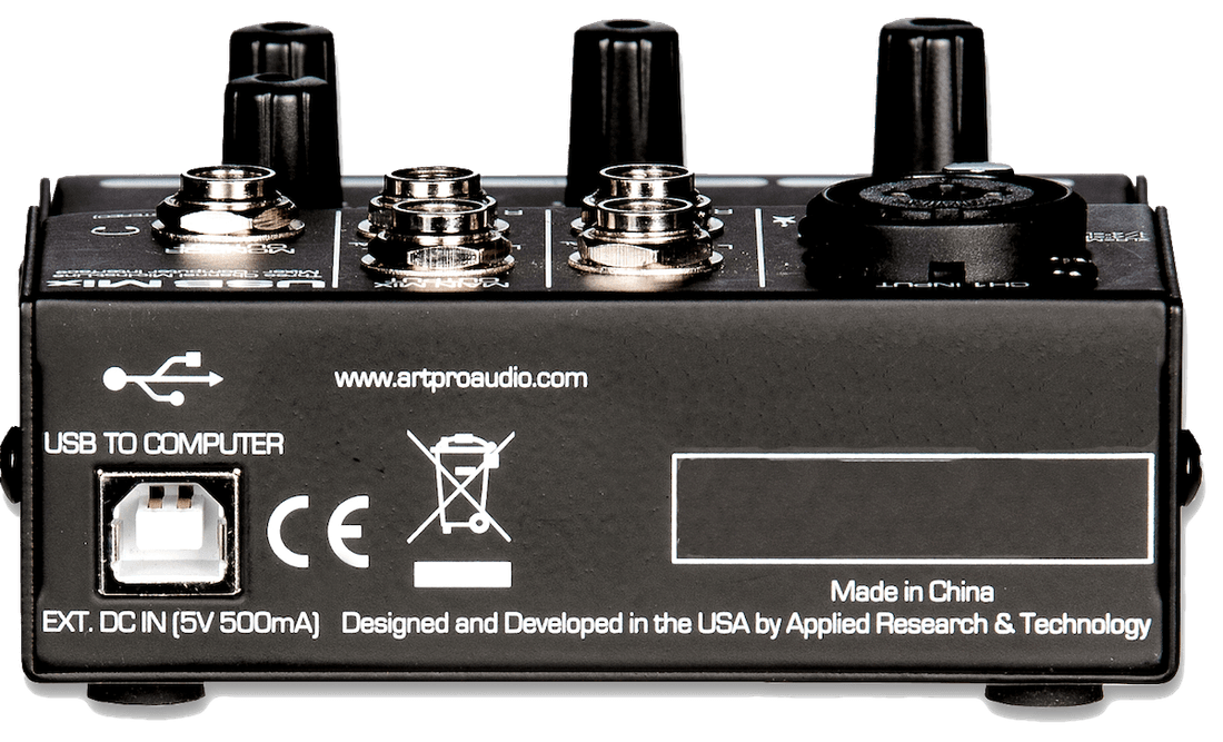 ART USB MIX 3-Channel Mixer / USB Audio Interface
