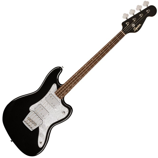 Hovedbilde  Paranormal Rascal Bass HH, Laurel Fingerboard, White Pearloid Pickguard, Metallic Black