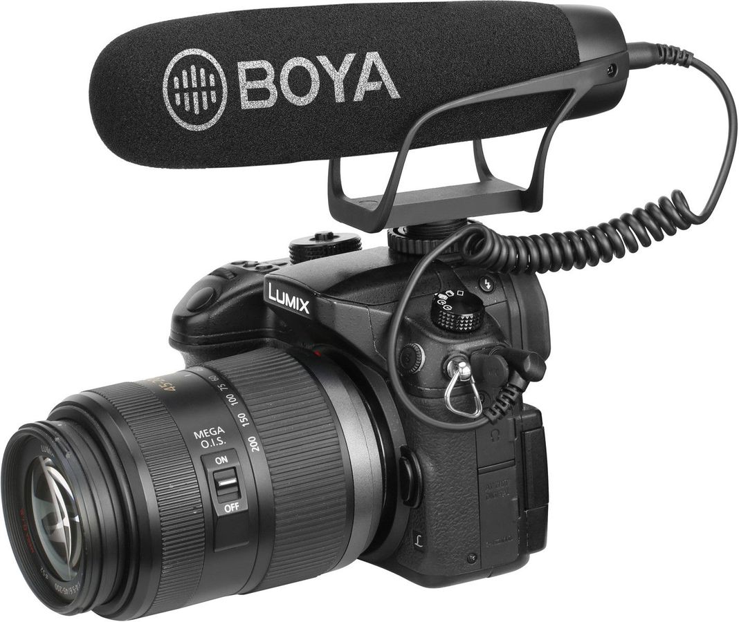 BOYA BY-BM2021 shotgun mikrofon for kamera og mobil