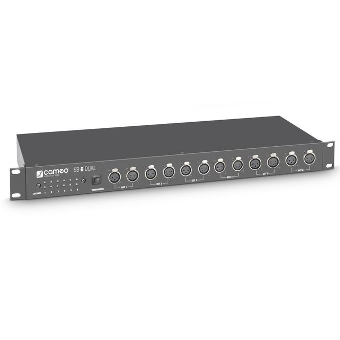 Hovedbilde Cameo SB 6 DUAL 6-kanals DMX Splitter / Booster (3 Pin and 5 Pin)