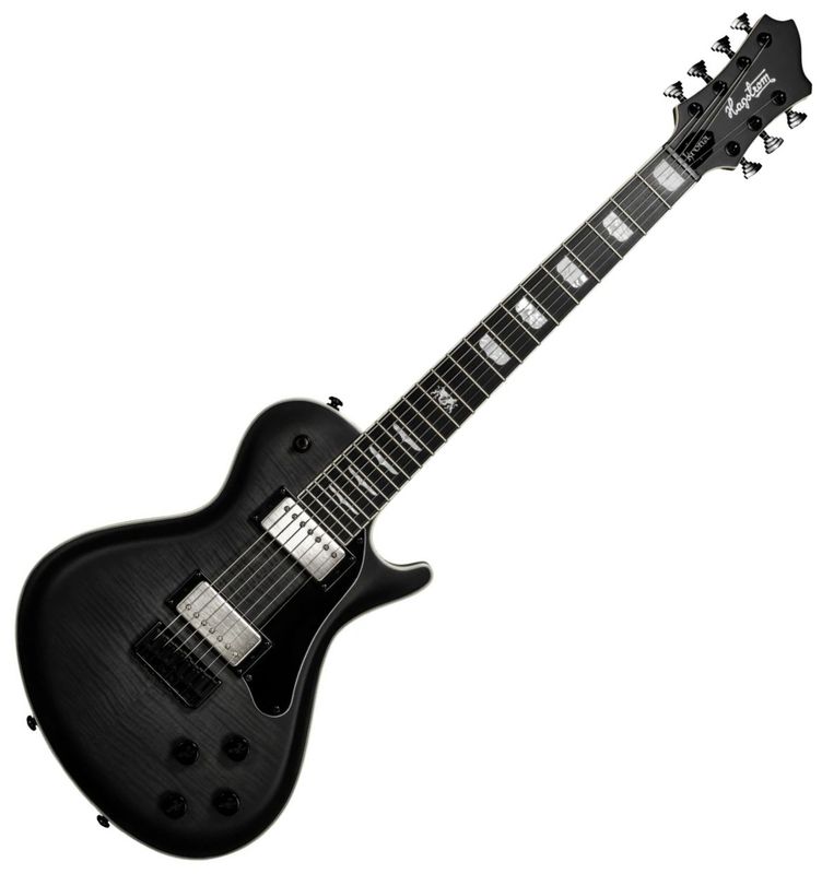Hagström Krona7, Elektrisk Gitar, 7 strenger, Burnt Charcoal
