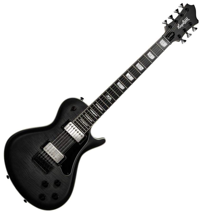 Hagström Krona7, Elektrisk Gitar, 7 strenger, Burnt Charcoal